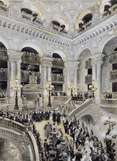 Inauguration of the Paris Opera, 5 January by Jean Baptiste Edouard Detaille